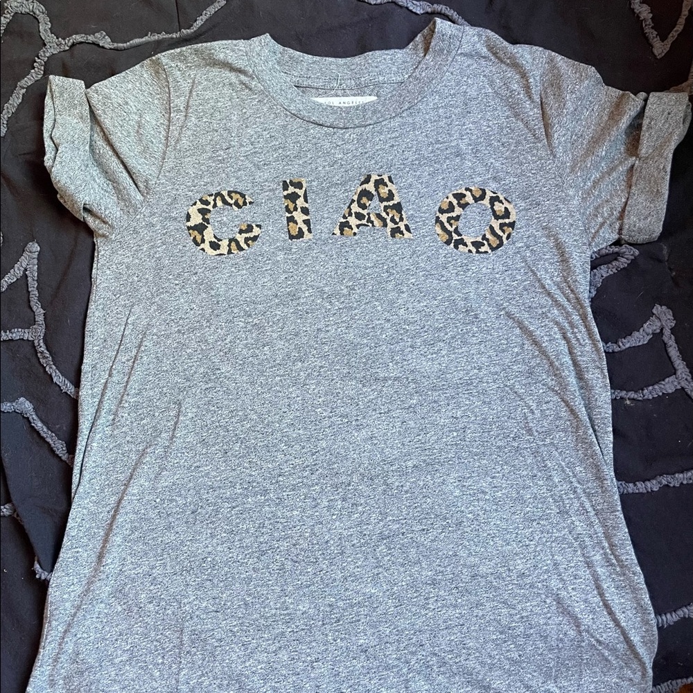 Sol Angeles Anthropologie t shirt CIAO